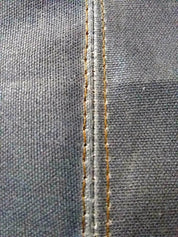 Custom Apron | Olive Green Waxed Canvas Apron with Brown Leather Pocket ea