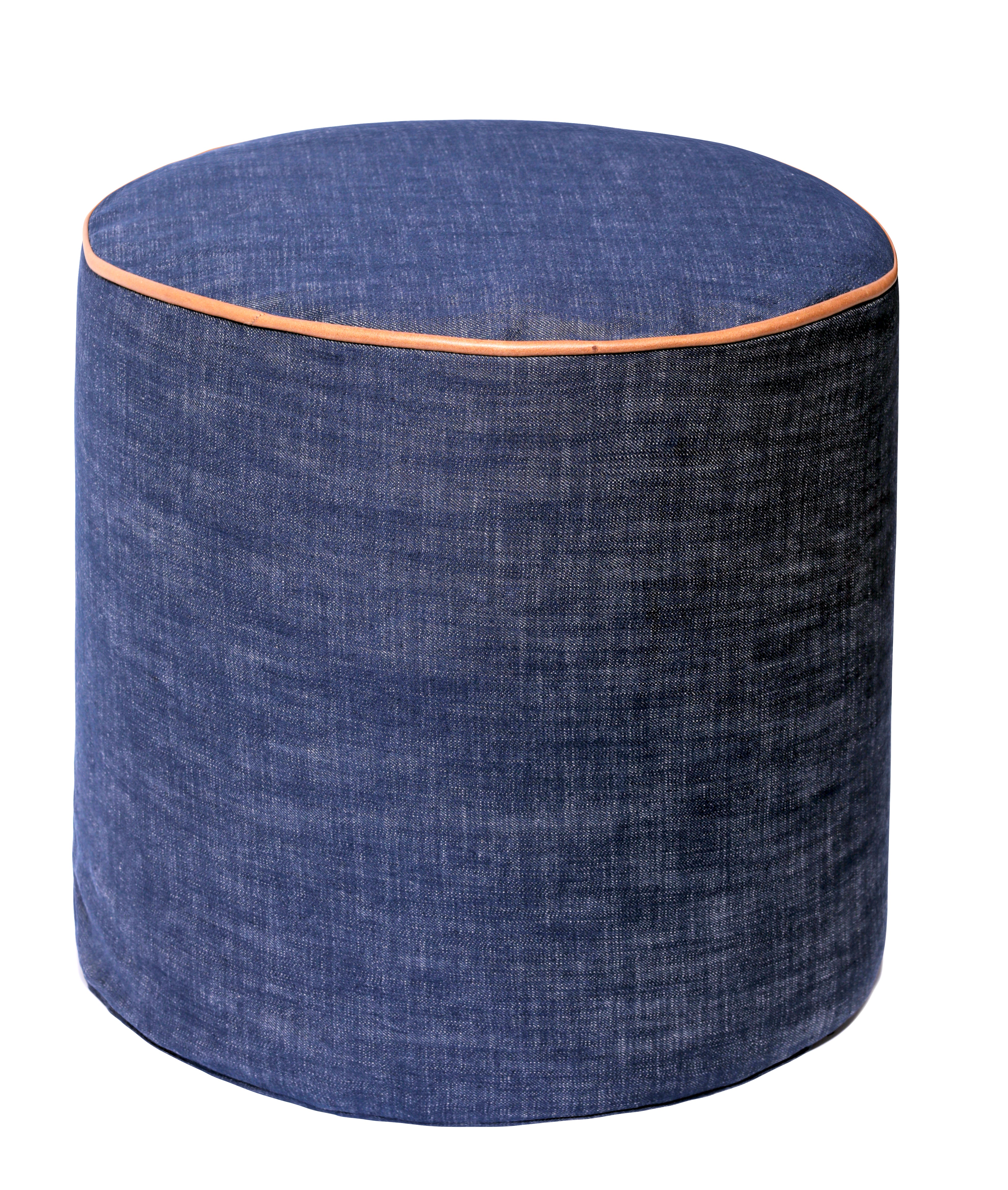 Ottoman | COM Custom Round Ottoman Foot Stool or Pouf