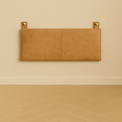Custom Leather Bed – Handmade Wall-Mounted Headboard Queen Modern | 72 x 28"