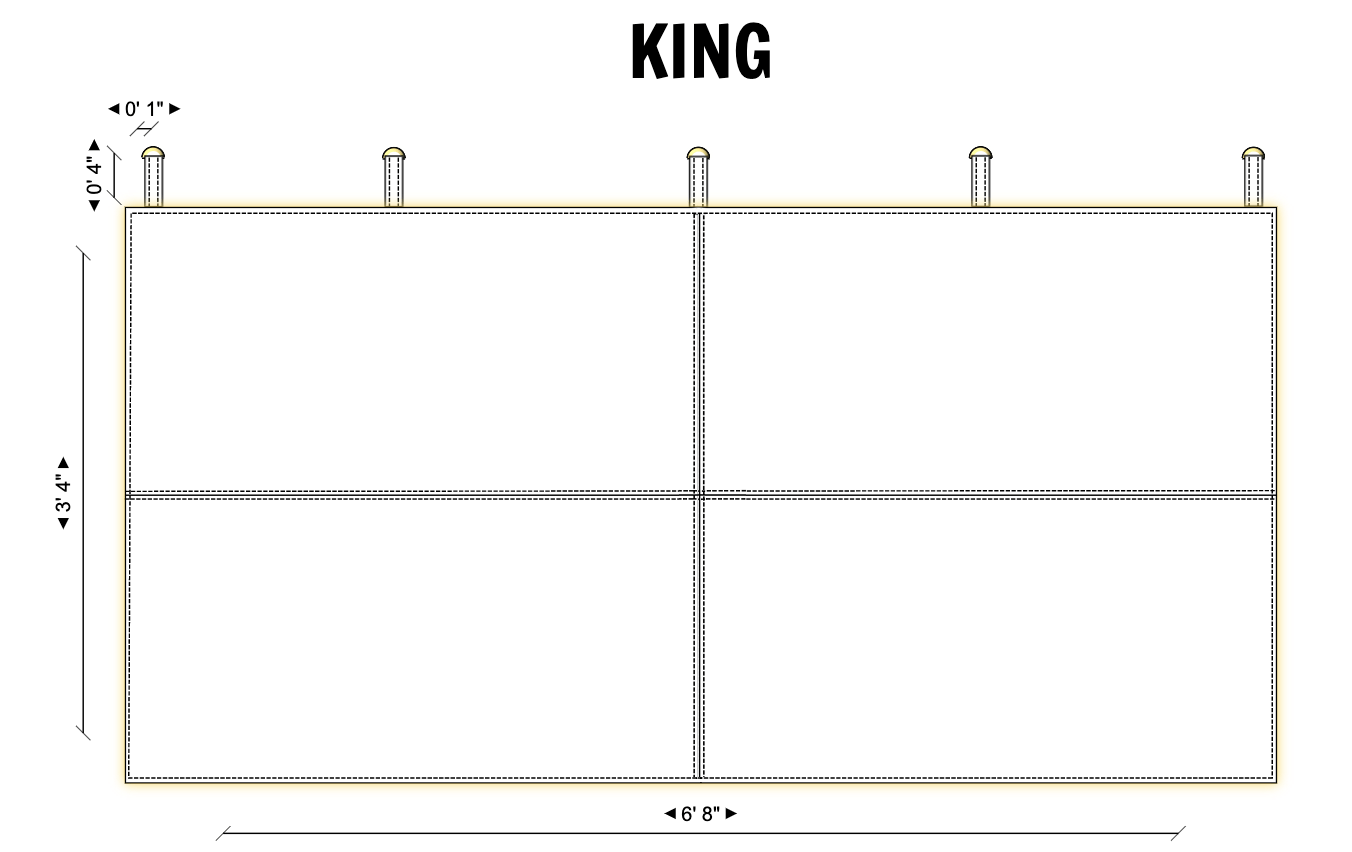 Custom Leather Bed – Handmade Wall-Mounted Headboard