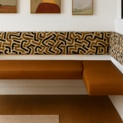 Floating Velvet Bench for Restaurant Dining, Entryway or Kitchen Seat Back (Wall-Mount)