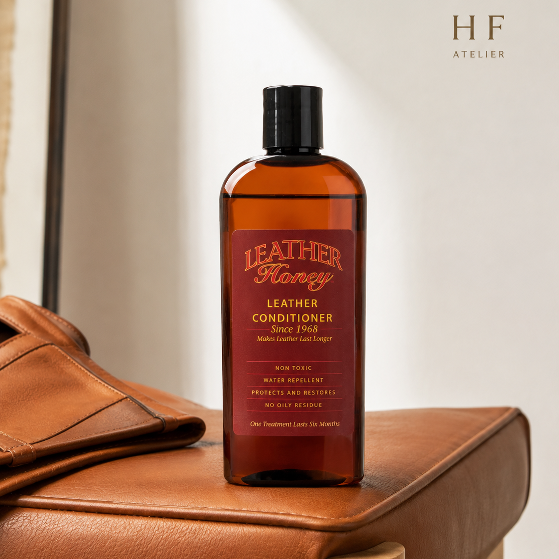 leather-honey-conditioner-cognac-leather-bench-hf-atelier