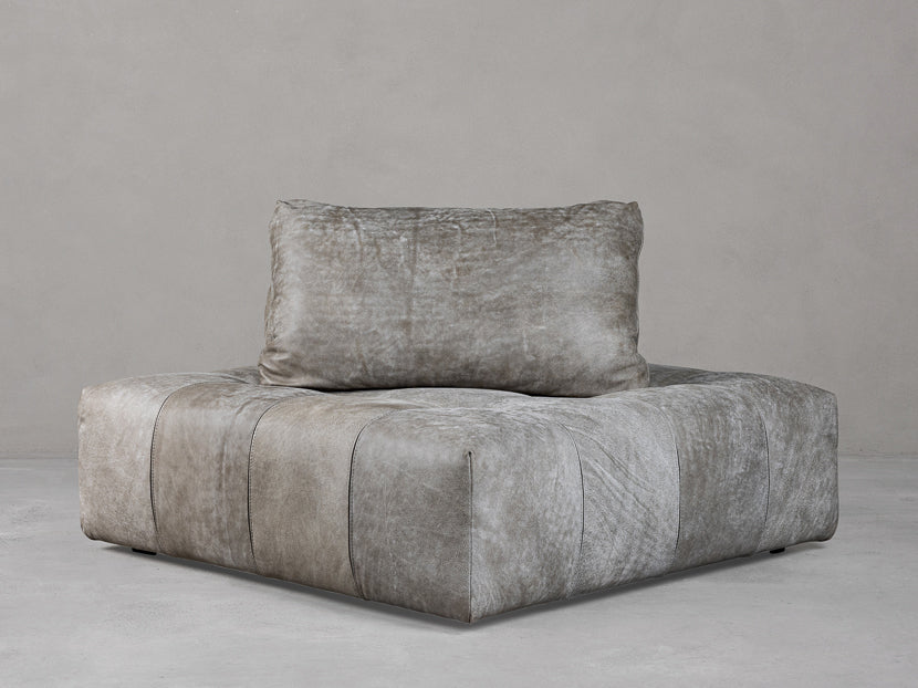 Cubist Sofa Element Grey Aged Leather PILLOW BACKREST