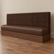 Chocolate Brown Restaurant Banquette A2 | 8'11"