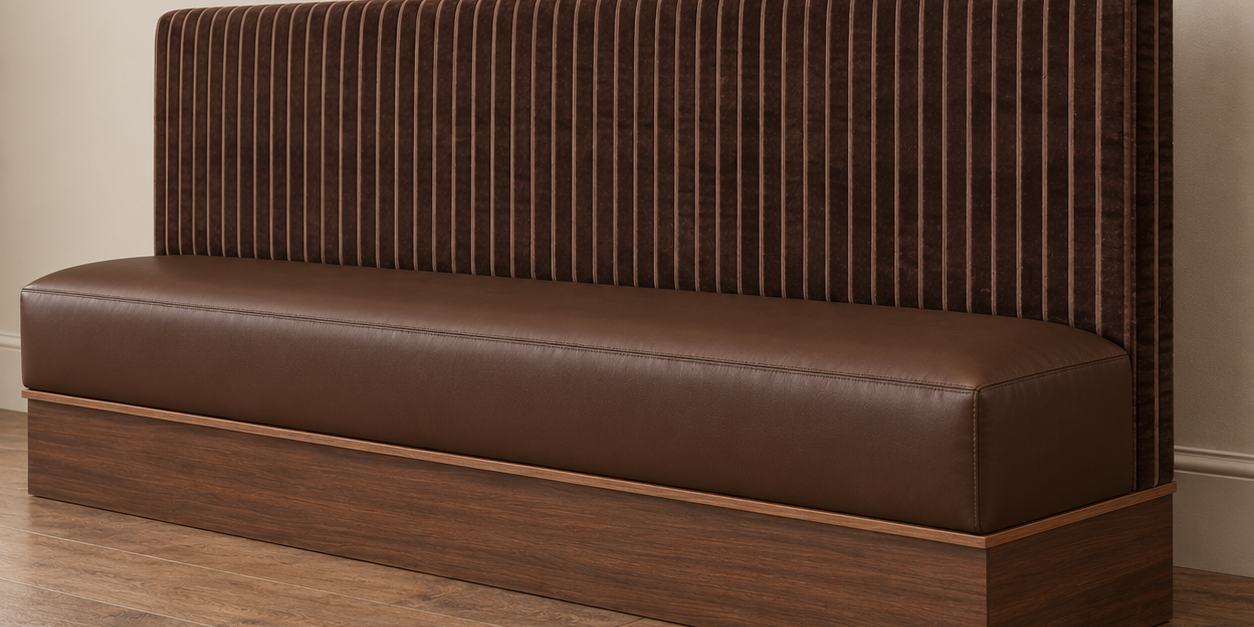 Chocolate Brown Restaurant Banquette A2 | 8'11"