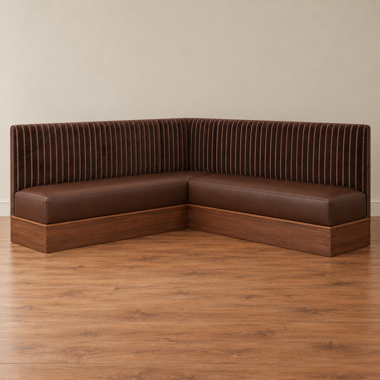 Chocolate Brown Restaurant Banquette B2 | 7'7"