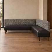 The Rochelle Freestanding Corner Banquette 73 in Left x 80 in Right