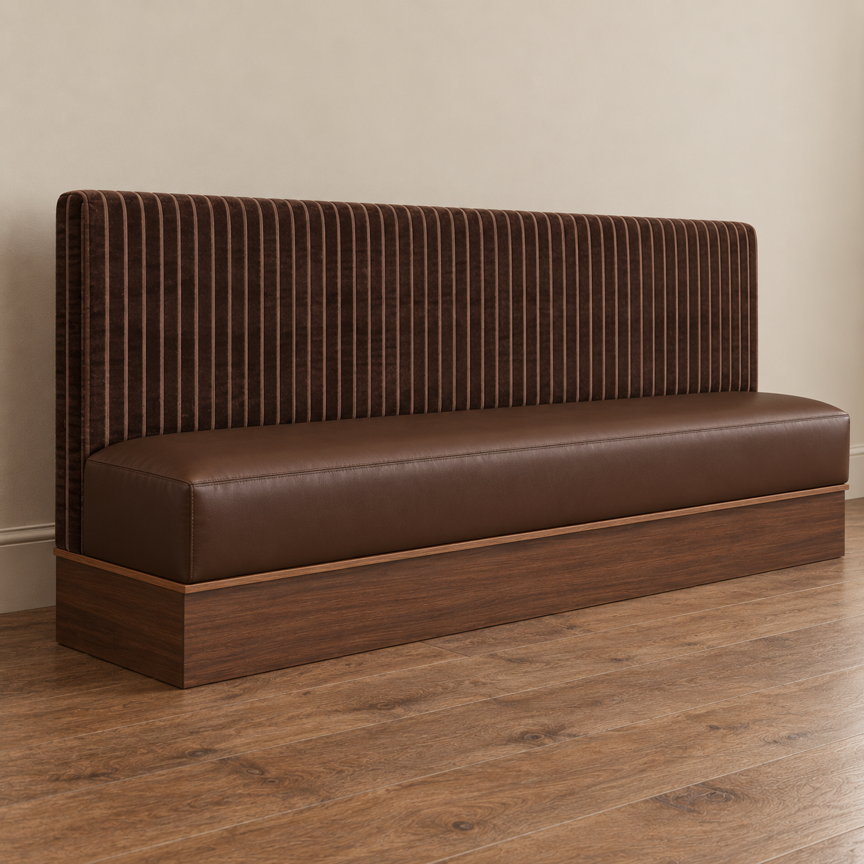 Chocolate Brown Restaurant Banquette A1 | 5'11"