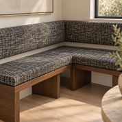 Corner Banquette in Black and White