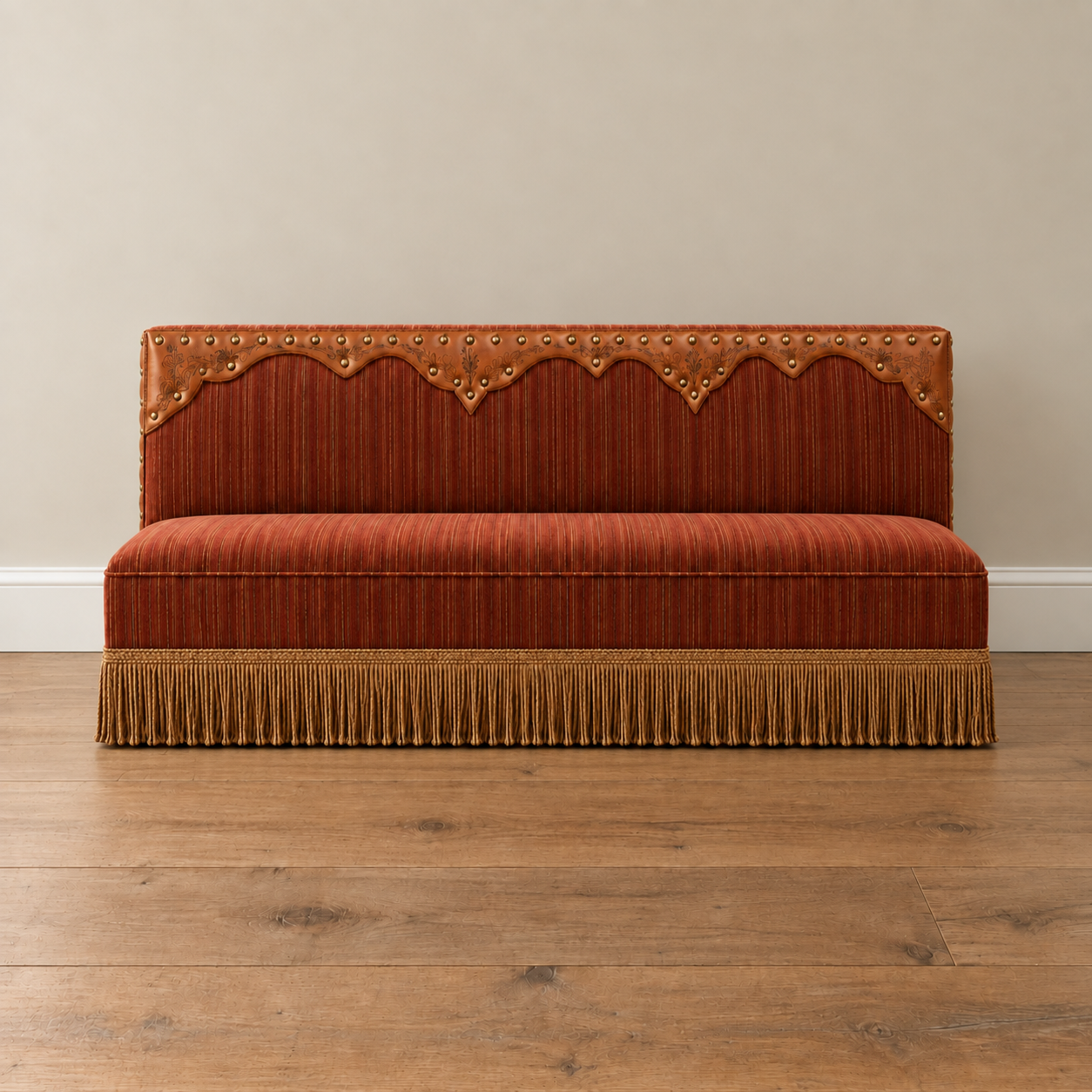 Striped Western Bench Seat 10'3"