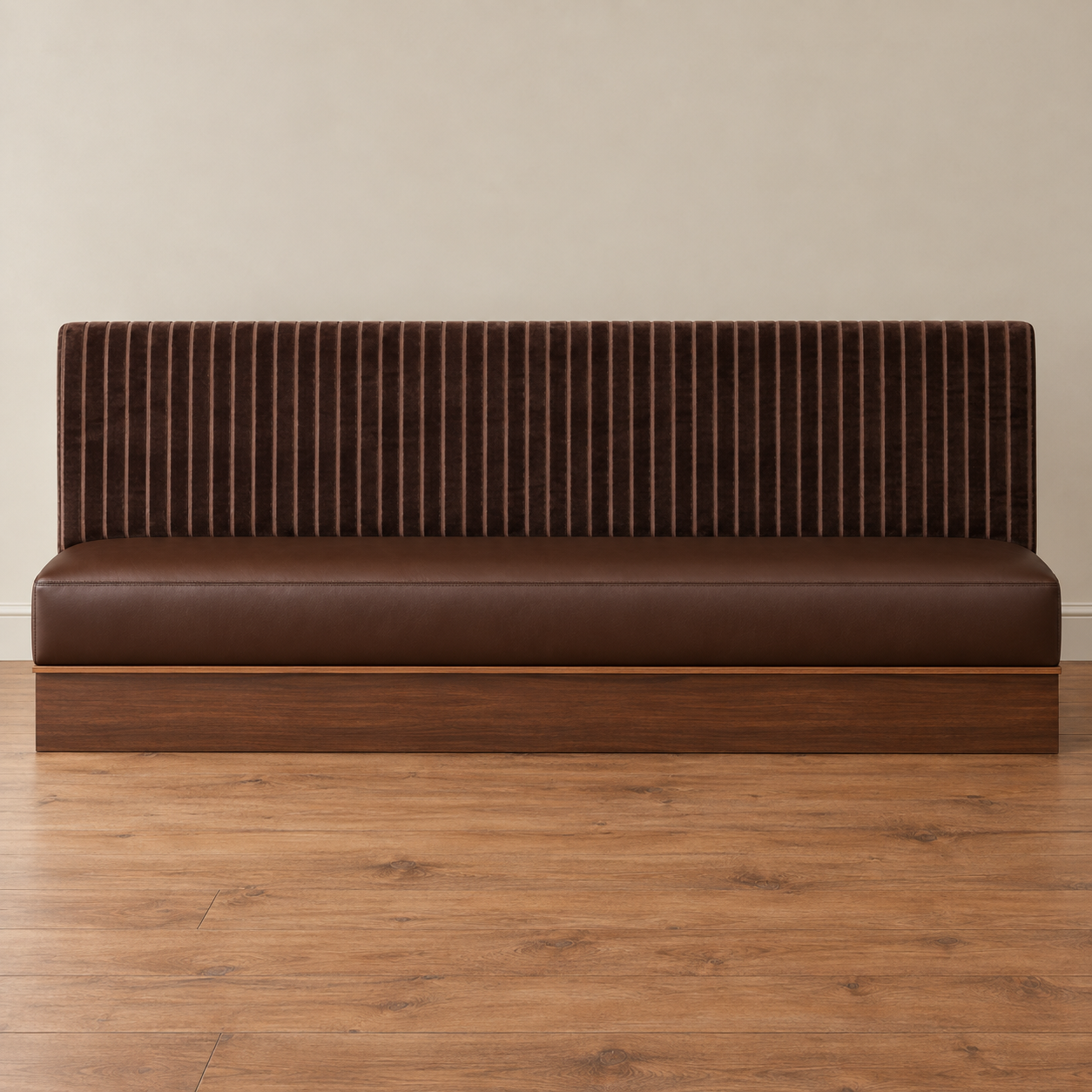 Chocolate Brown Restaurant Banquette B1| 12'9"