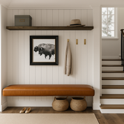 ER Custom | Floating Leather Bench for Kitchen Nook Seat Cushion