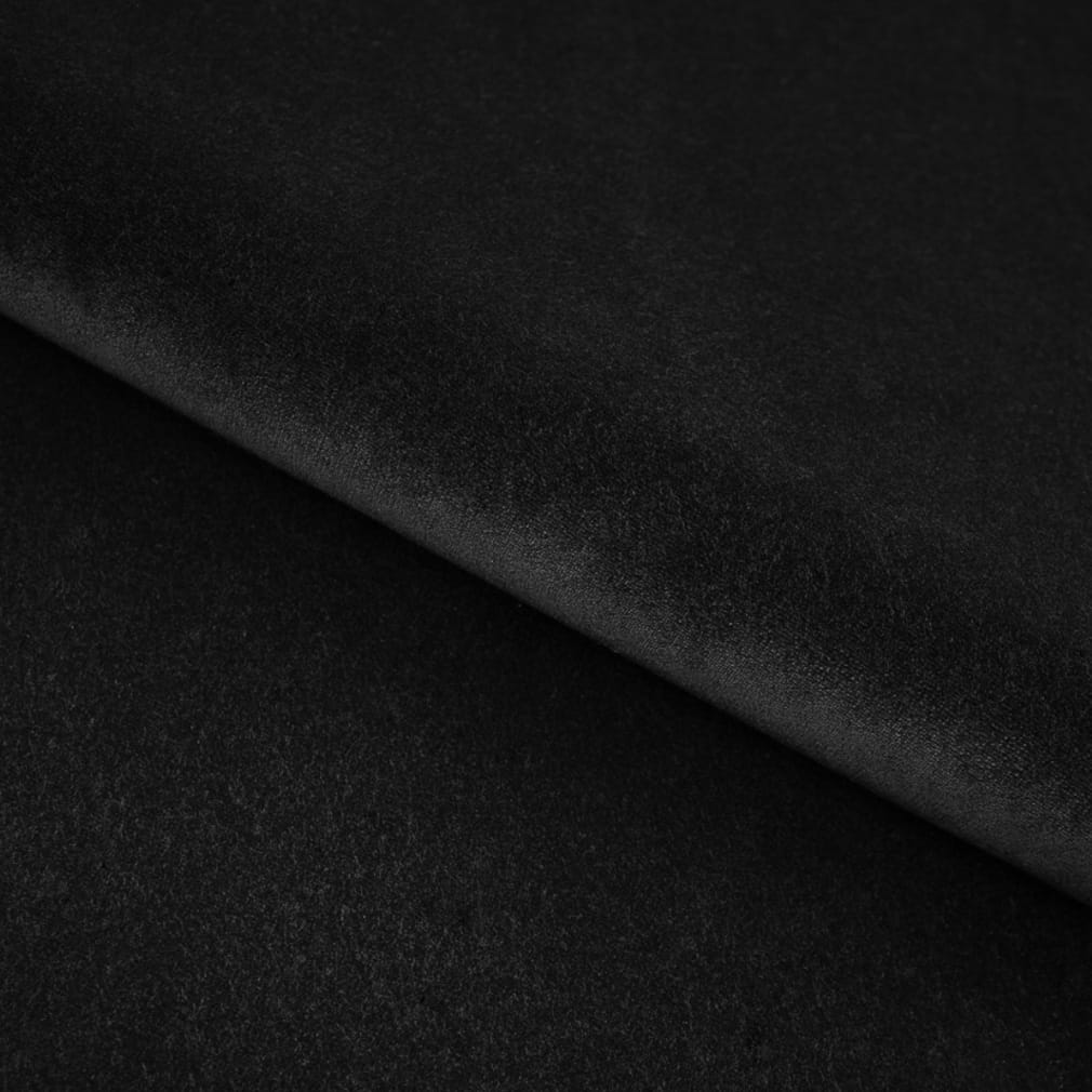 Performance Velvet Corner Banquette Black