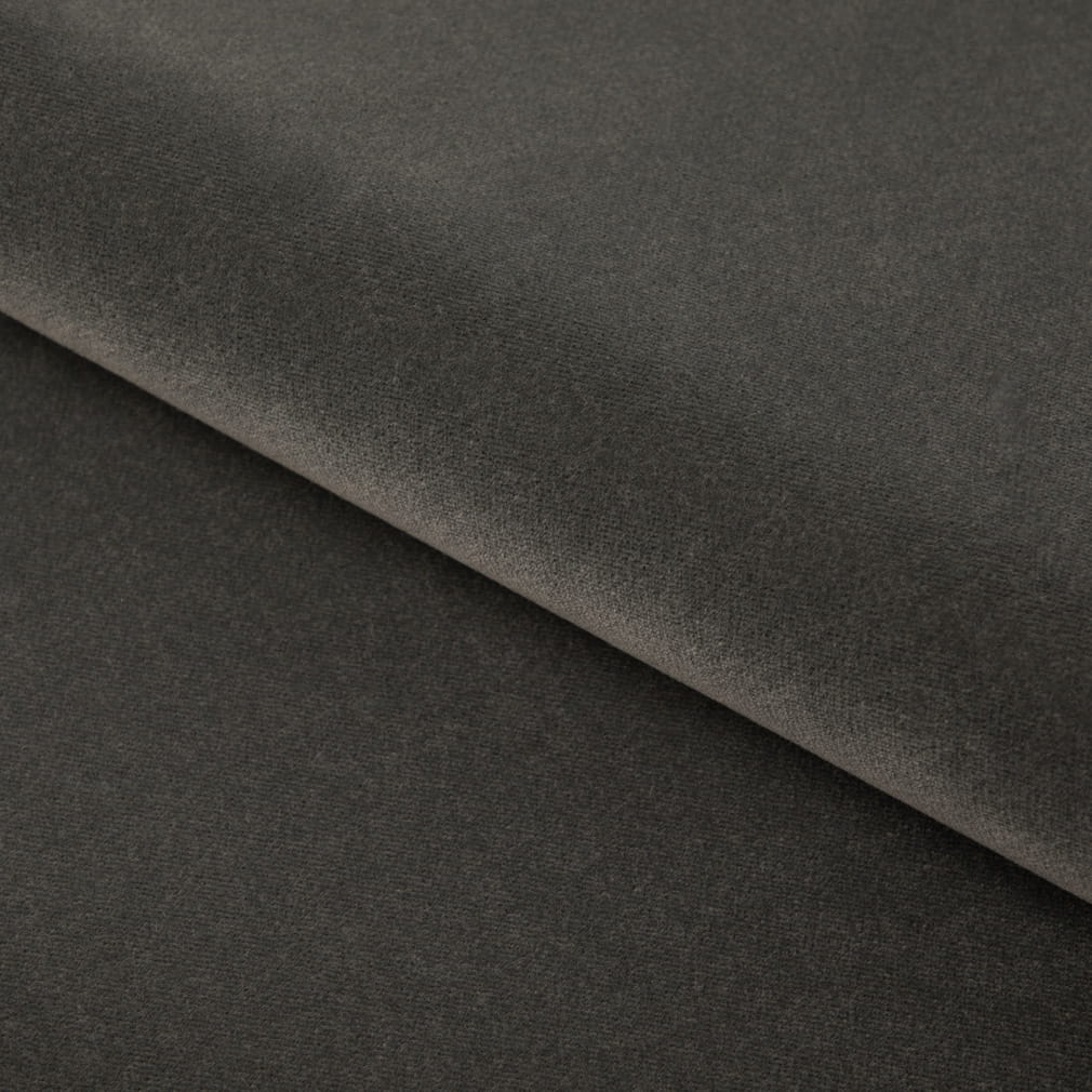 Performance Velvet Corner Banquette Steel
