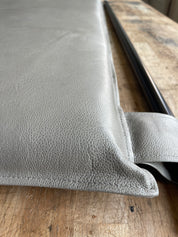 Seating | Custom Leather Bench Pads & Cushions for Banquettes Restaurant & Window Seating SEAT CUSHION | 20" standard Woven Brown Classic | Knife Edge