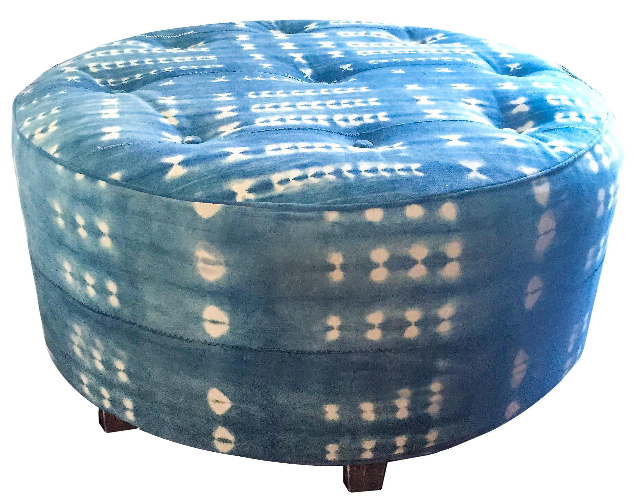 Ottoman | COM Custom Round Ottoman Foot Stool or Pouf