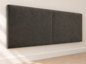 MDR | Charcoal Velvet Upholstered Wall-Mount Headboard