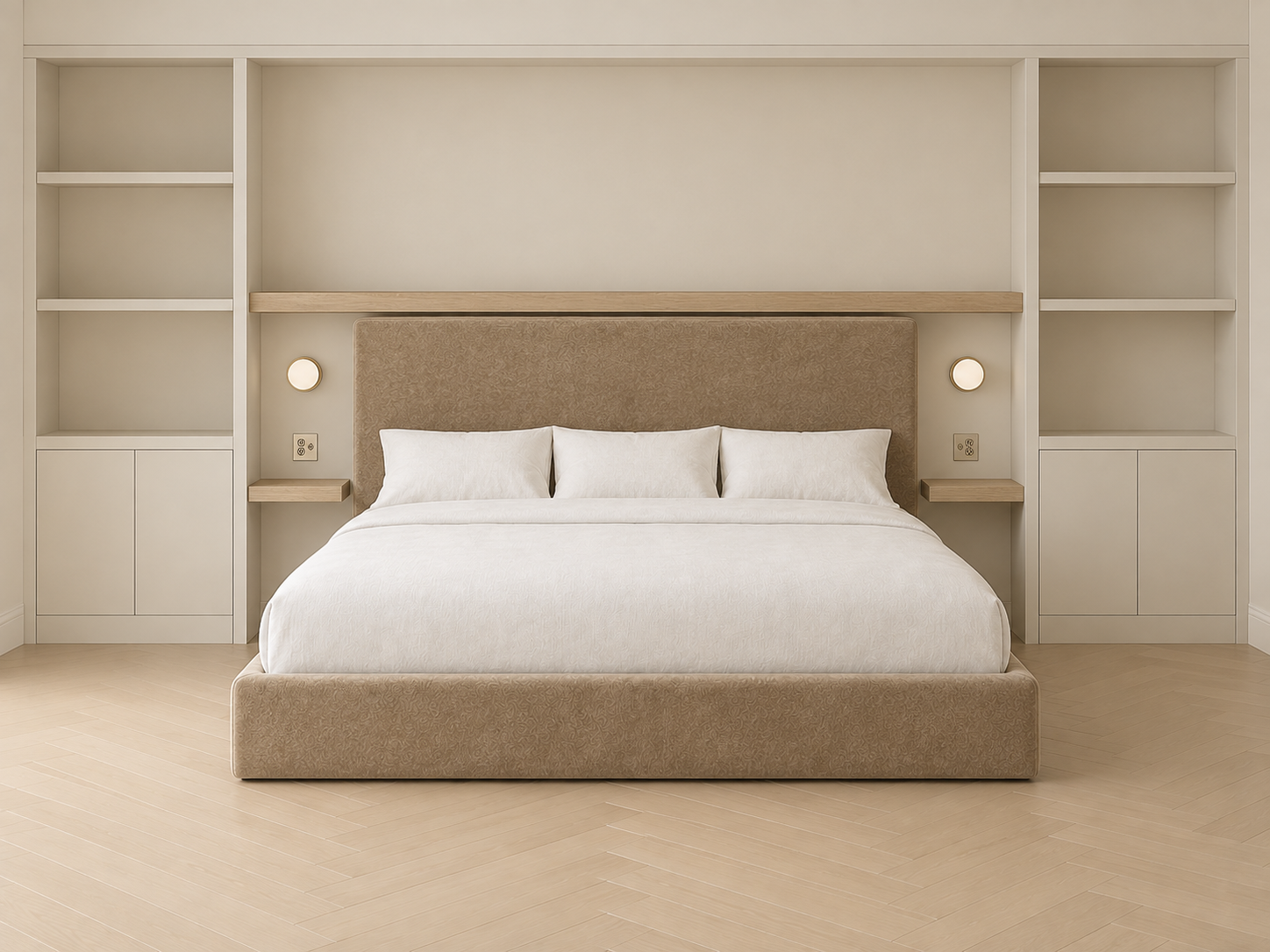MDR | Almond Mohair California King Bed