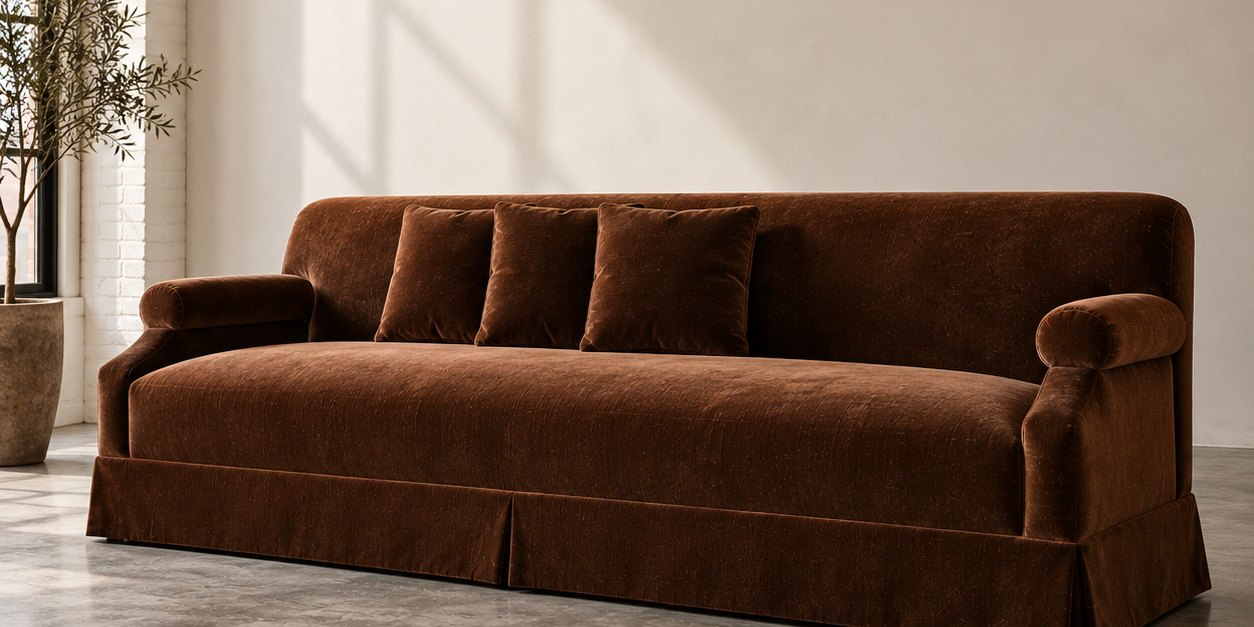 The Morgan Skirted Sofa
