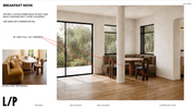 SN | Breakfast Nook – Custom Upholstered Built-In Banquette with Oak Storage Base