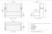High-Back Equestrian Velvet Banquette