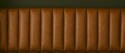 Overstuffed leather banquette – custom retro dining nook seating Seat Back (Wall-Mount) 35" x 20" Sections