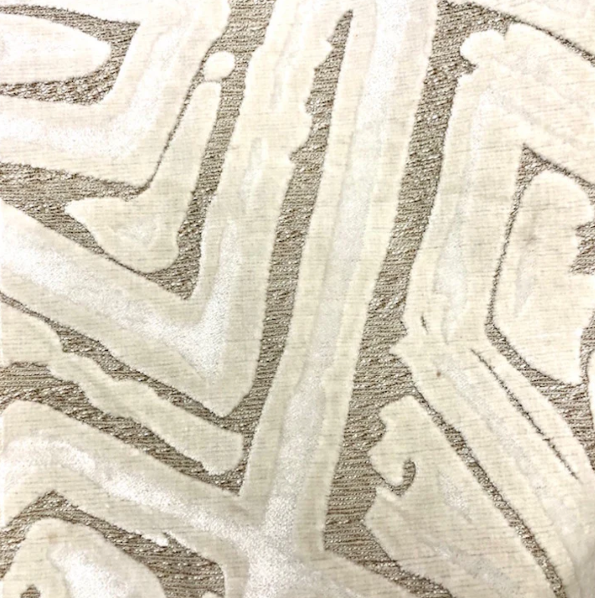 Fabric Samples – Performance Velvet & Upholstery Swatches Pattern |Graffiti Ivory