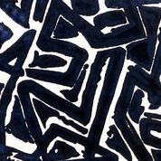 Fabric Samples – Performance Velvet & Upholstery Swatches Pattern | Graffiti Indigo