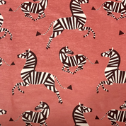 Fabric Samples – Performance Velvet & Upholstery Swatches Pattern | Velvet Zebra Coral