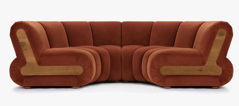 GENSLER LAS VEGAS | AREA 15-747 SF-09 | Custom Noelle-Style Horseshoe CurvedSectional — VIP Area (Fuselage, Lvl 01) incl.(1) removable access module for mechanical panel Model Name: Per Quote: D471