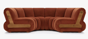 GENSLER LAS VEGAS | AREA 15-747 SF-09 | Custom Noelle-Style Horseshoe CurvedSectional — VIP Area (Fuselage, Lvl 01) incl.(1) removable access module for mechanical panel Model Name: Per Quote: D471