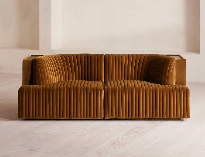 GENSLER LAS VEGAS | AREA 15-747 SF-01 | Custom Hamish-Style Sectional Sofa —Mezzanine (Fuselage, Lvl 02) | Lot 2 Pieces Model Name: Per Quote: D471