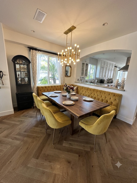 Rassouli Custom Chesterfield L-Shaped Dining Banquette