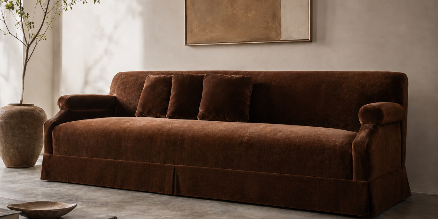 The Morgan Skirted Sofa