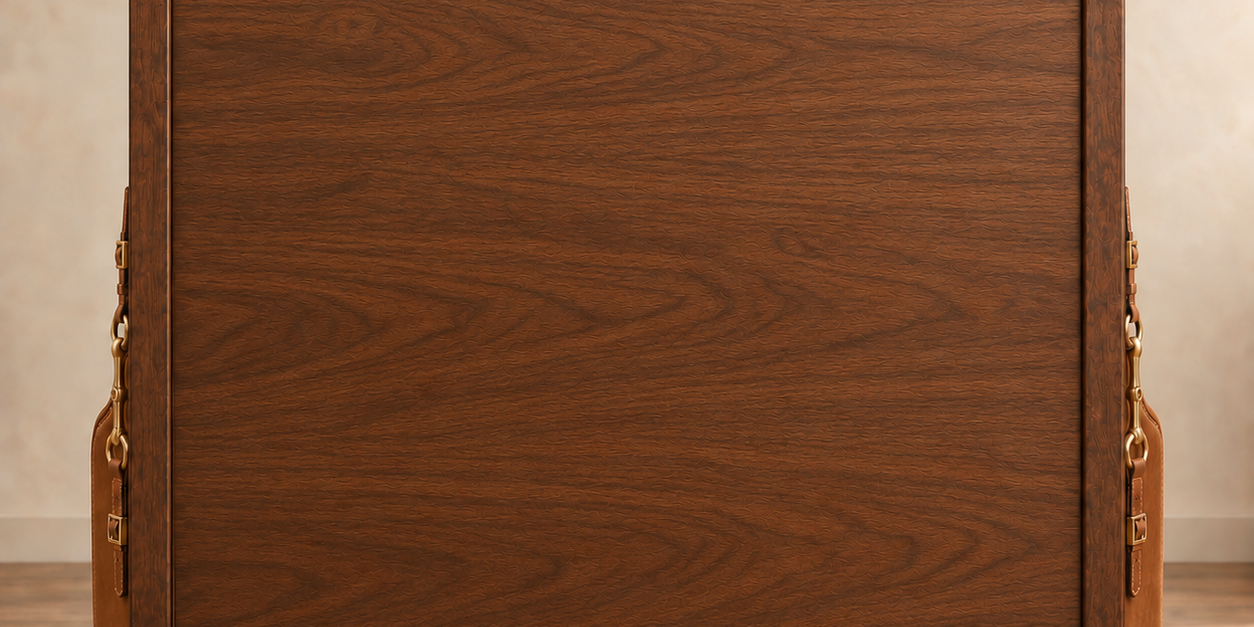 High-Back Equestrian Velvet Banquette