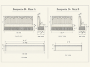 Striped Western Bench Seat