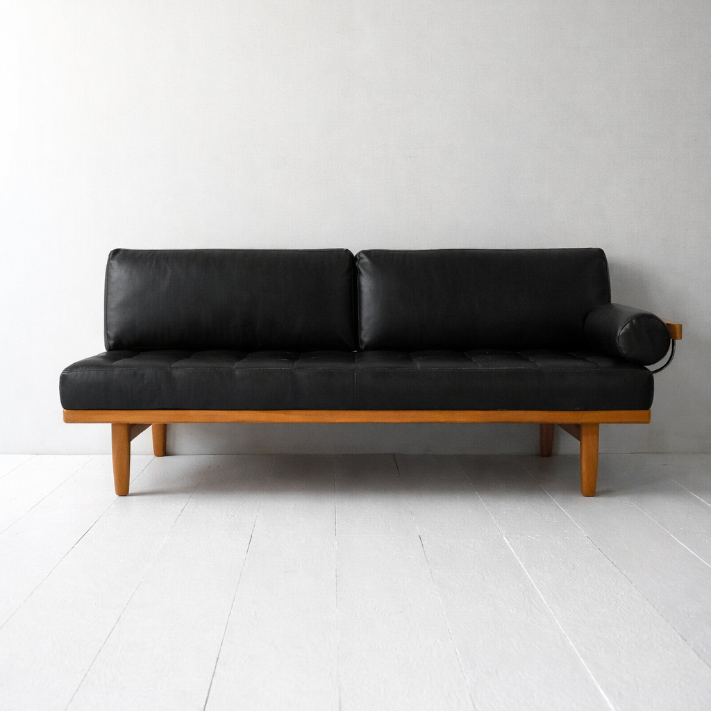 Black Leather Sofa Seating & Replacement Cushions