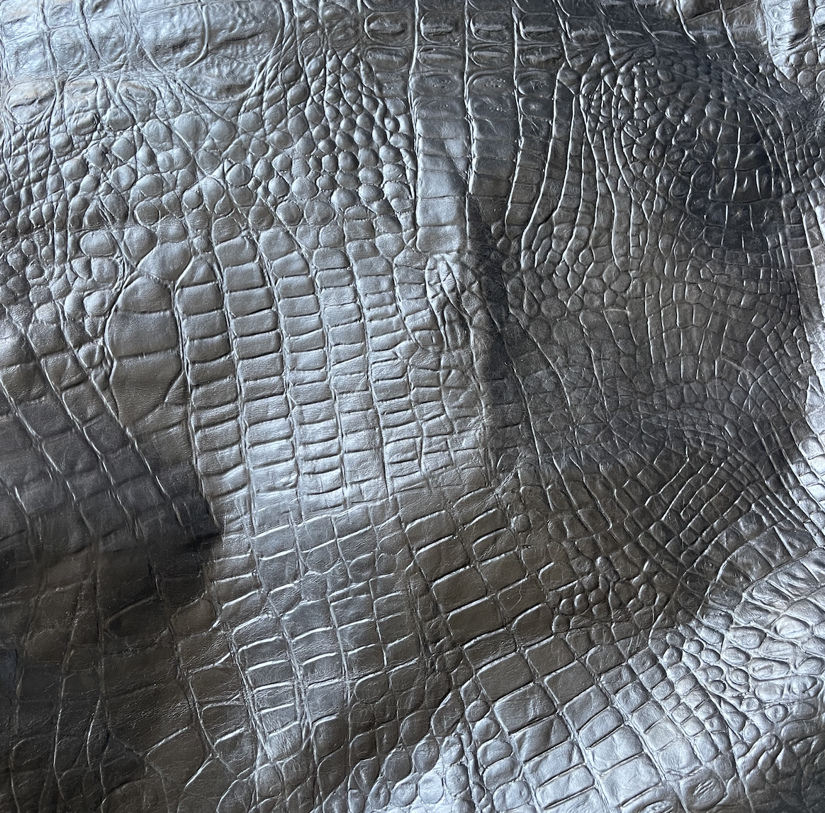 Premium Leather Samples – Headboards, Ottomans & Seating Croc | Black