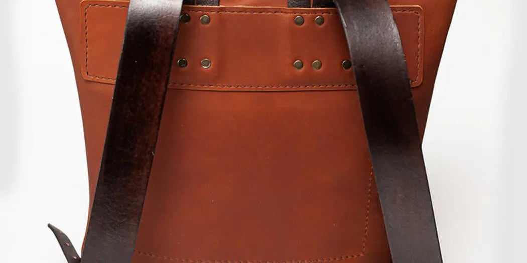 Custom Leather Backpack With Laser Engraved Logo