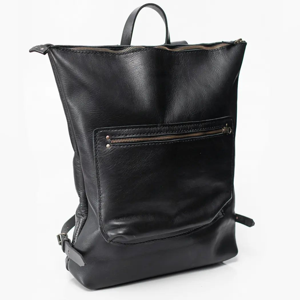 Custom Branded Leather Backpack With Laser Engraved Logo