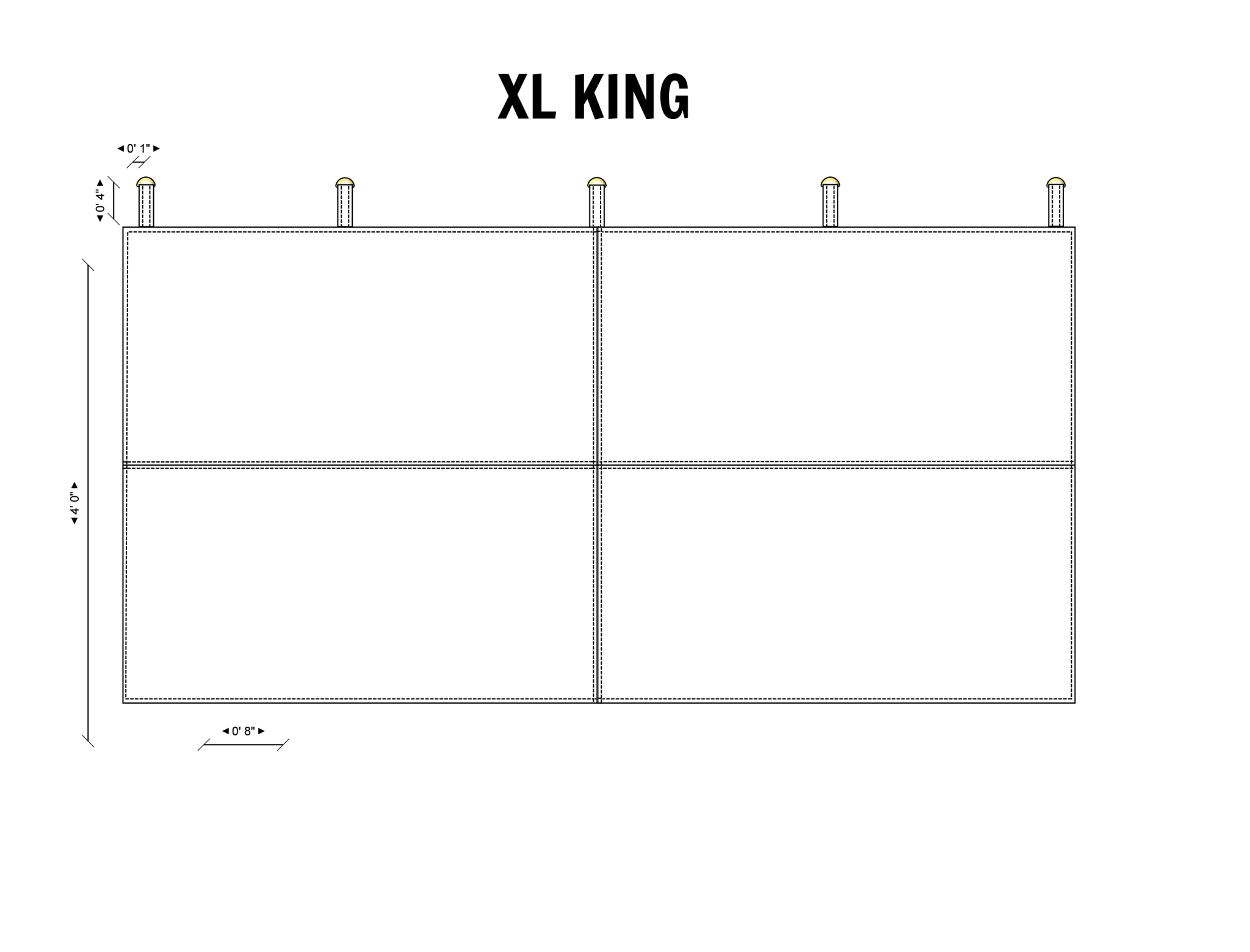 Custom Leather Bed – Handmade Wall - Mounted Headboard - CUSTOMfurnitureheadboardHUNTEDFOX - Custom Leather Bed – Handmade Wall - Mounted Headboard