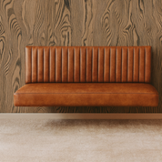 ER Custom | Floating Leather Bench for Kitchen Nook Seat Back (Wall-Mount)
