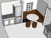 ER Custom | Floating Leather Bench for Kitchen Nook