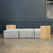 custom modular seating with wood modern mizuki by HUNTEDFOX