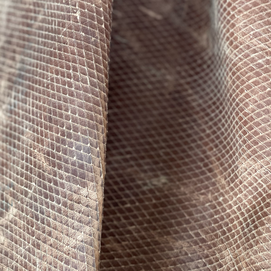Premium Leather Samples – Headboards, Ottomans & Seating Woven | Charcoal