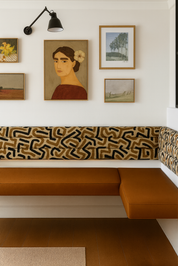 Floating Leather Bench for Restaurant Dining, Entryway or Kitchen Seat Back (Wall-Mount) Velvet