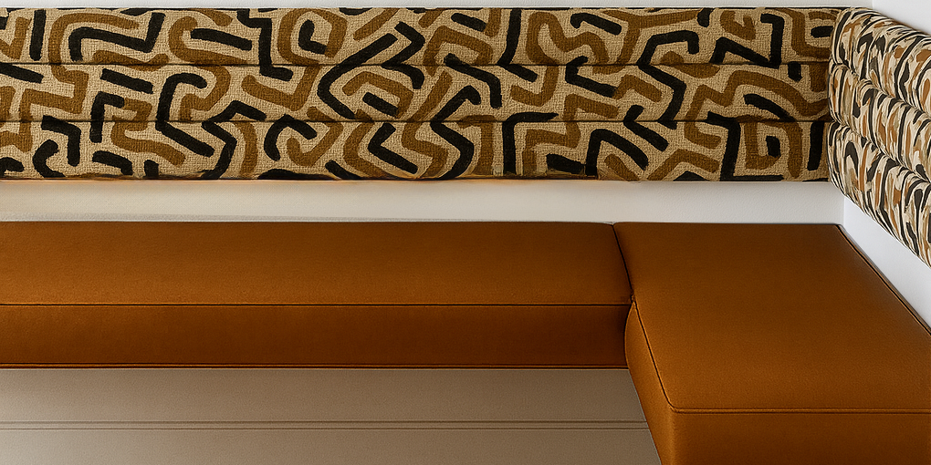 Floating Velvet Bench for Restaurant Dining, Entryway or Kitchen Seat Back (Wall-Mount)