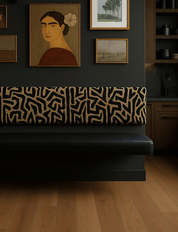 Velvet Floating Bench for Restaurant Dining, Entryway or Kitchen Bolster Pillow Velvet