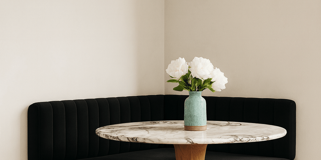 Solid Velvet Floating Bench for Restaurant Dining, Entryway or Kitchen