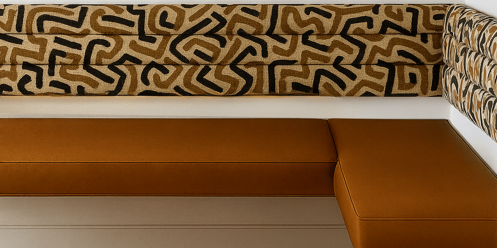 Velvet Floating Bench for Restaurant Dining, Entryway or Kitchen Seat Back (Wall-Mount) Velvet